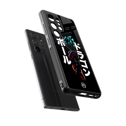 super saiyan back phone cover | glass case for samsung galaxy s25 ultra