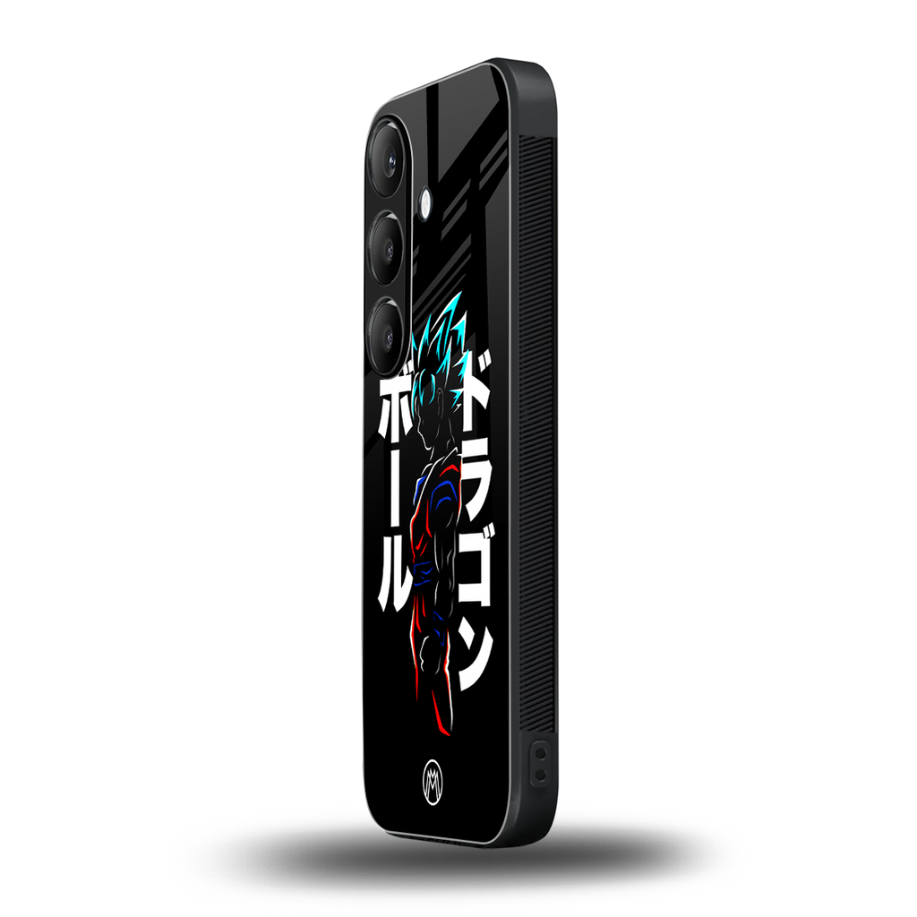 super saiyan back phone cover | glass case for samsung galaxy s25 plus