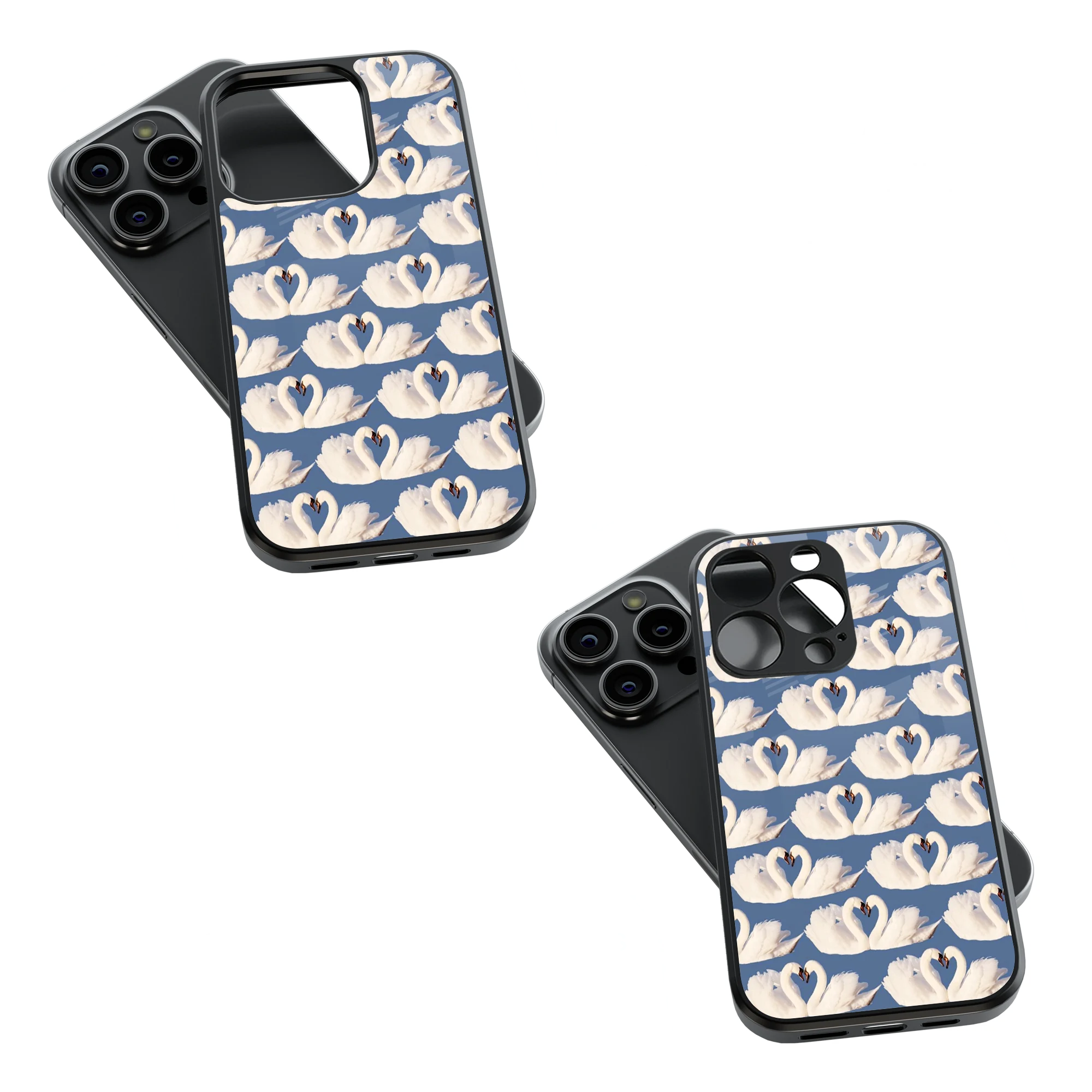 Trendy Glass Back Mobile Case for iPhone, Samsung, Redmi, OnePlus, Google Pixel, Motorola