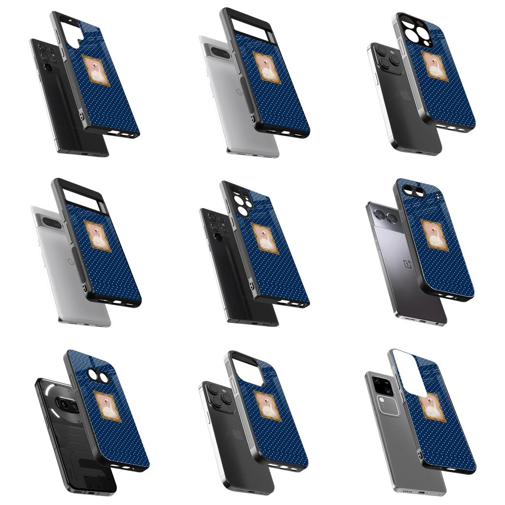 Durable Glass Back Mobile Case for iPhone, Samsung, OnePlus, Google Pixel, Redmi, Vivo, Oppo