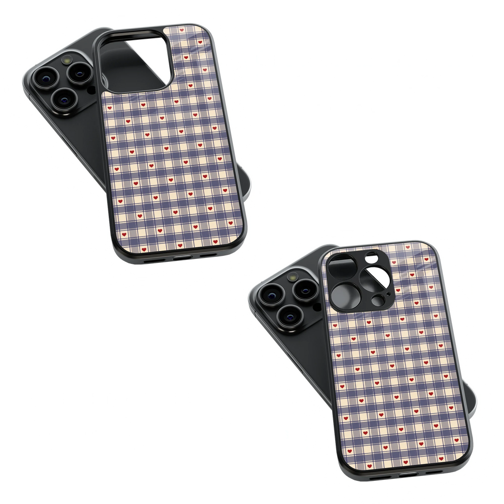 Trendy Glass Back Mobile Case for iPhone, Samsung, Redmi, OnePlus, Google Pixel, Motorola