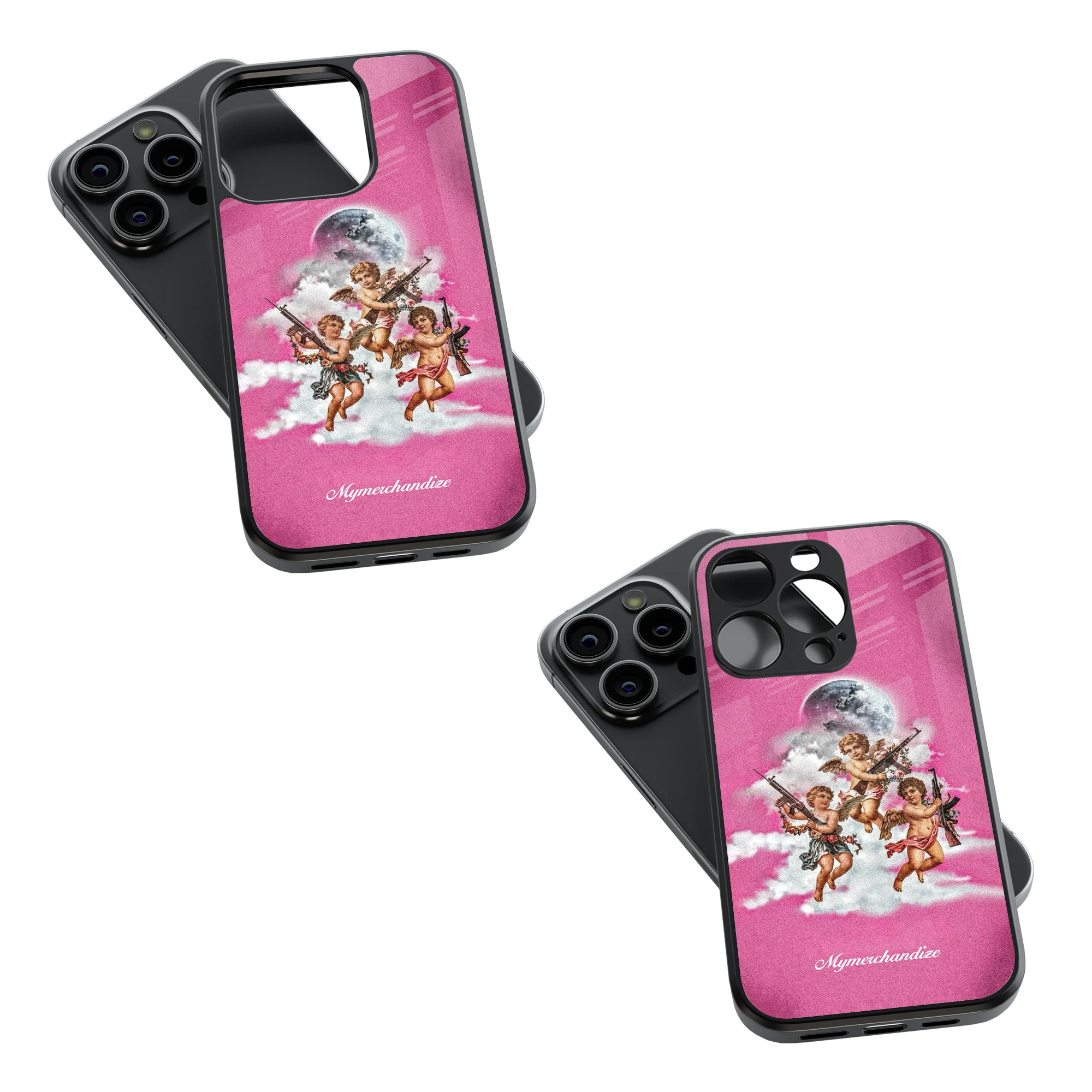 Trendy Glass Back Mobile Case for iPhone, Samsung, Redmi, OnePlus, Google Pixel, Motorola