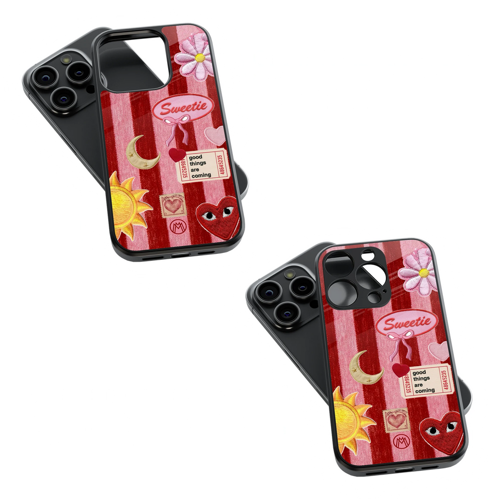 Trendy Glass Back Mobile Case for iPhone, Samsung, Redmi, OnePlus, Google Pixel, Motorola