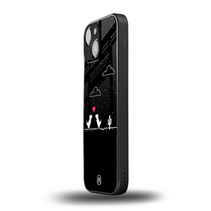 t-rex back phone cover | glass case for iphone 13 mini