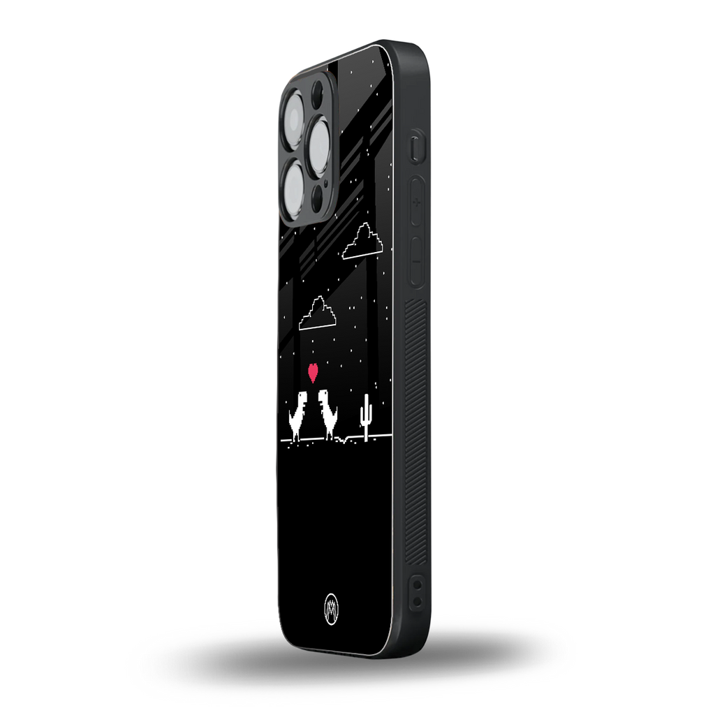 t-rex back phone cover | glass case for iphone 13 pro max