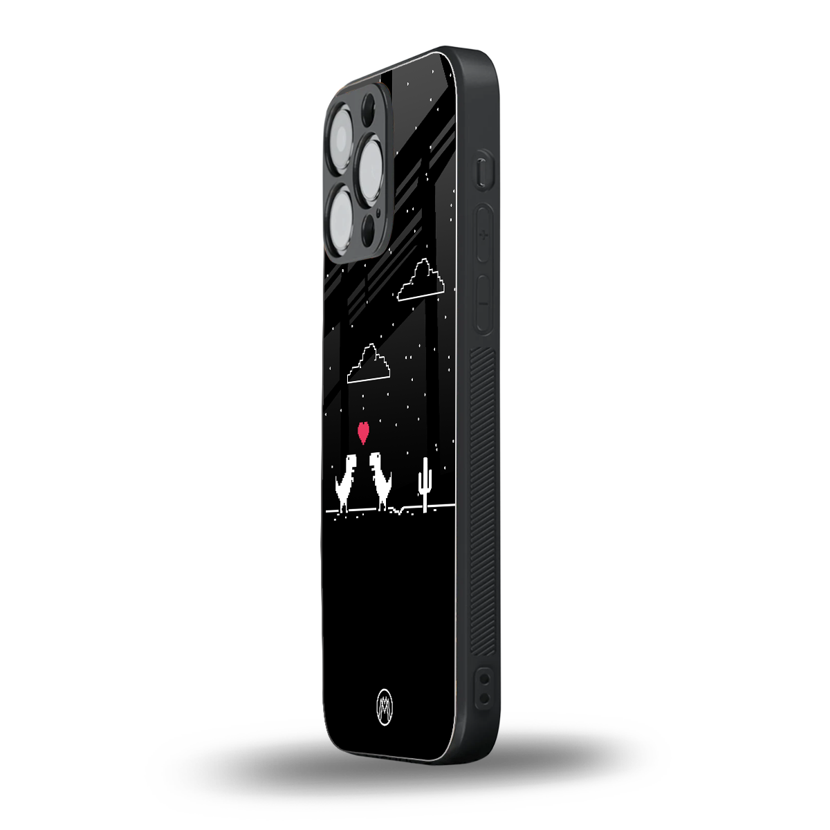 t-rex back phone cover | glass case for iphone 13 pro max