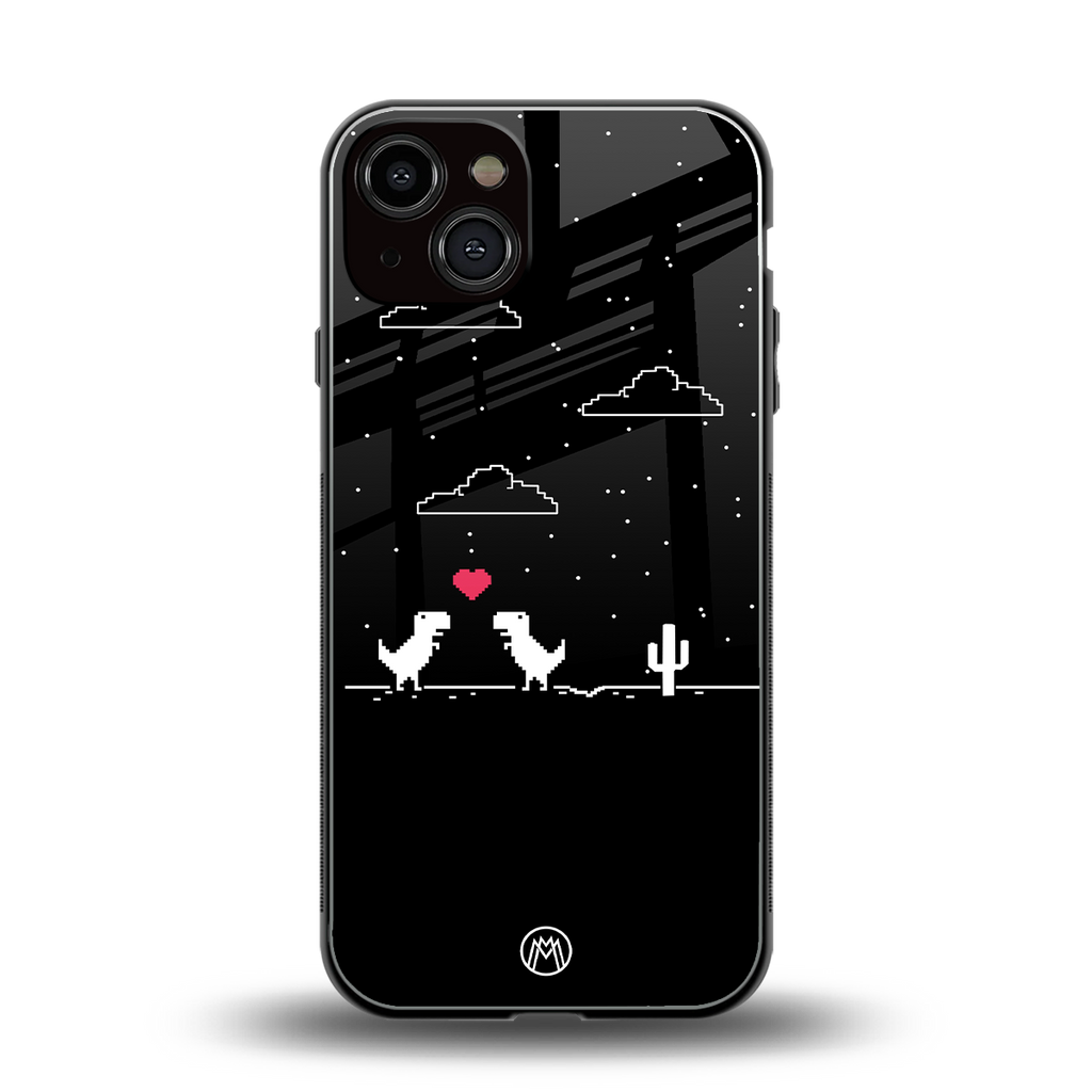 t-rex back phone cover | glass case for iphone 13