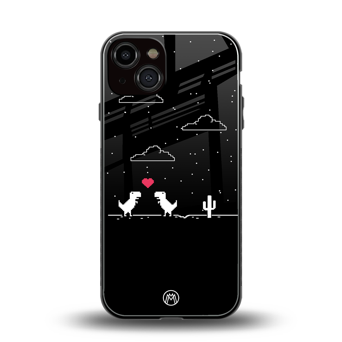 t-rex back phone cover | glass case for iphone 13