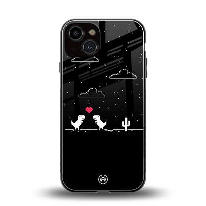 t-rex back phone cover | glass case for iphone 13