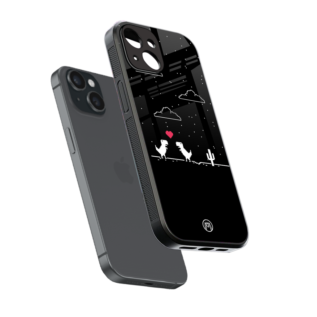 t-rex back phone cover | glass case for iphone 13