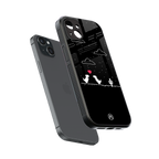 t-rex back phone cover | glass case for iphone 15 plus