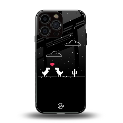t-rex back phone cover | glass case for iphone 14 pro max