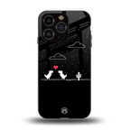 t-rex back phone cover | glass case for iphone 15 pro