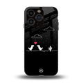 t-rex back phone cover | glass case for iphone 14 pro