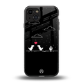t-rex back phone cover | glass case for iphone 15