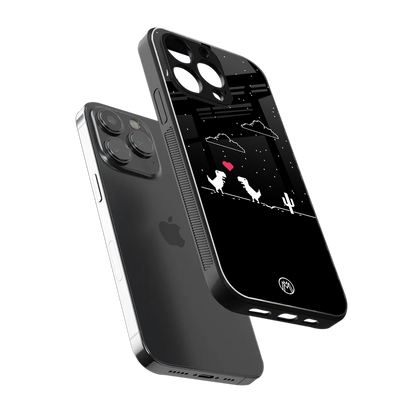 t-rex back phone cover | glass case for iphone 15 pro