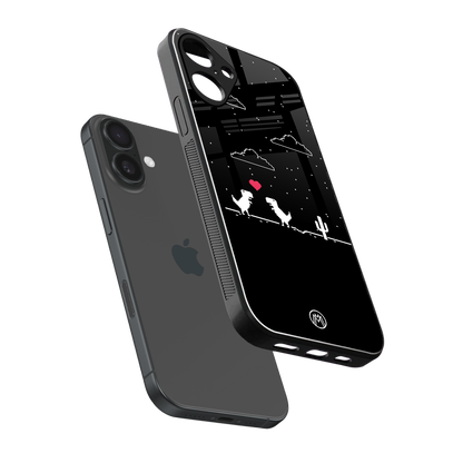 t-rex back phone cover | glass case for iphone 16 plus