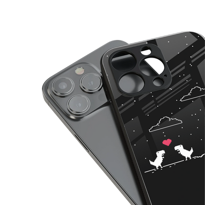 t-rex back phone cover | glass case for iphone 13 mini