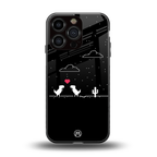 t-rex back phone cover | glass case for iphone 16 pro