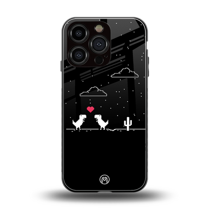 t-rex back phone cover | glass case for iphone 16 pro