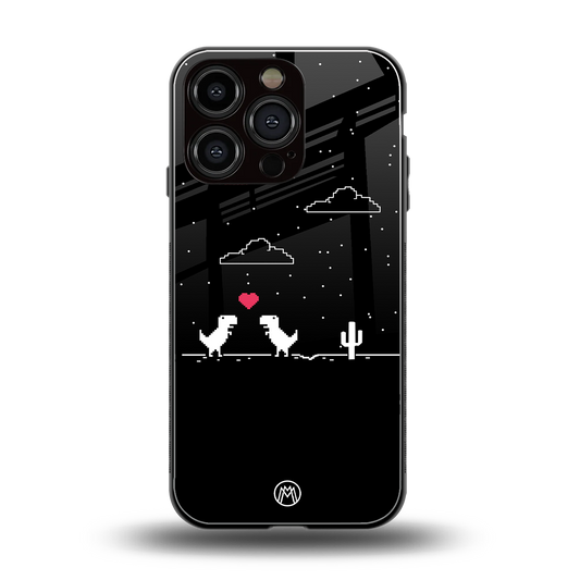 t-rex back phone cover | glass case for iphone 16 pro