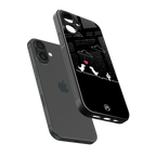 t-rex back phone cover | glass case for iphone 16