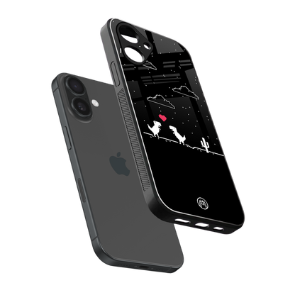 t-rex back phone cover | glass case for iphone 16