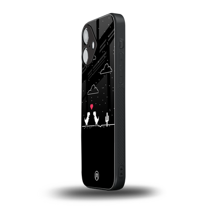 t-rex back phone cover | glass case for iphone 16