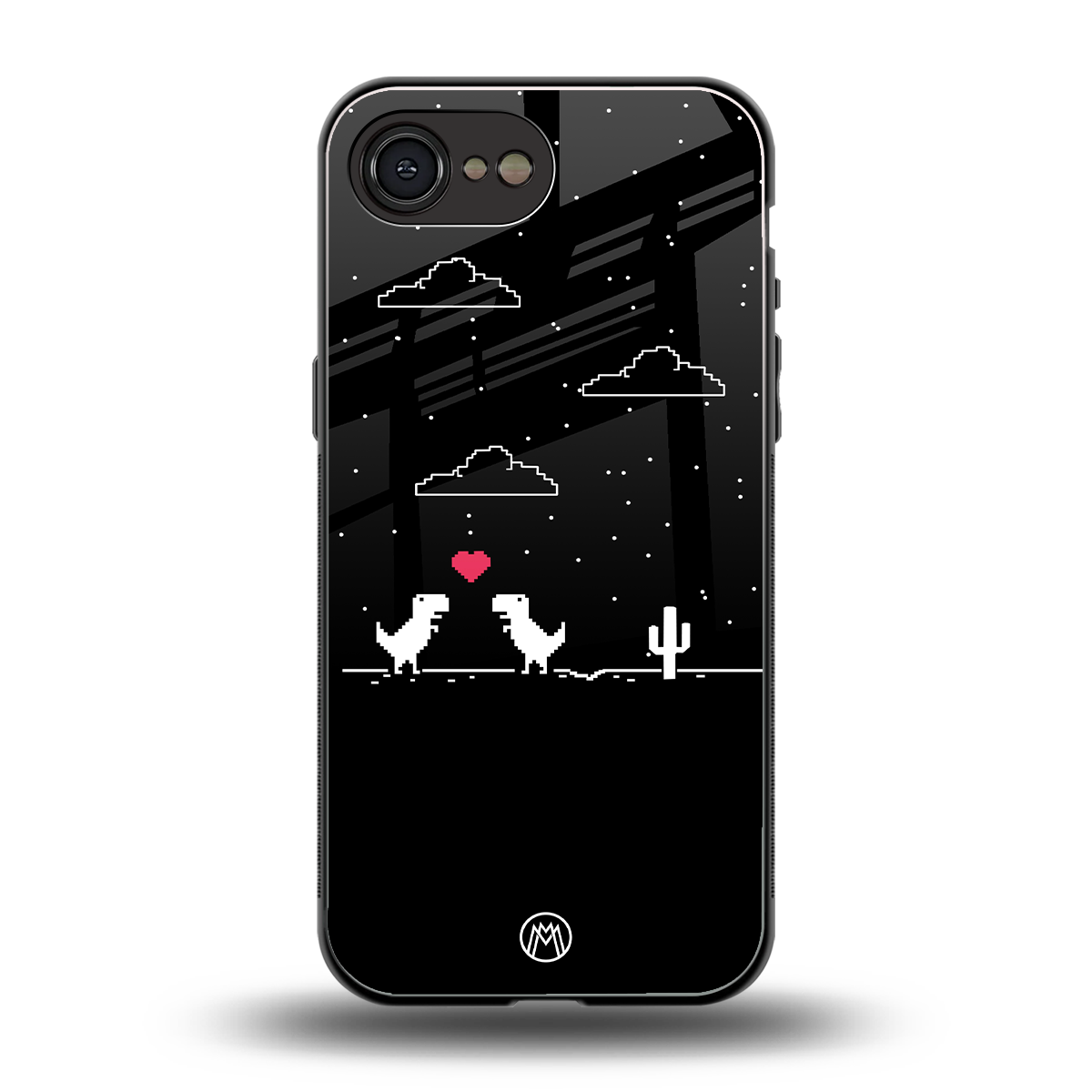 t-rex back phone cover | glass case for iphone 16e