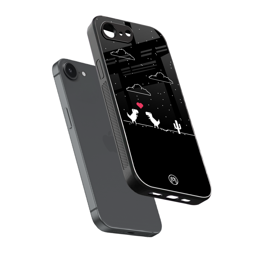 t-rex back phone cover | glass case for iphone 16e