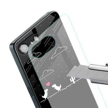 t-rex back phone cover | glass case for iphone 16e