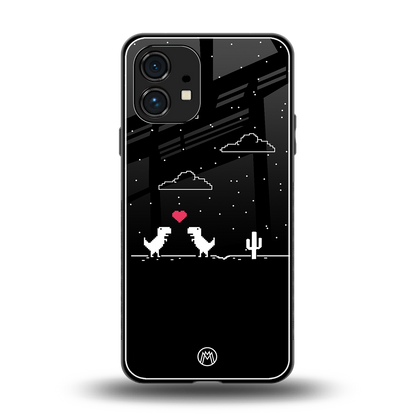 t-rex back phone cover | glass case for nothing phone 1