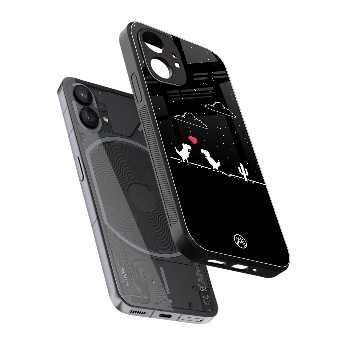 t-rex back phone cover | glass case for nothing phone 1