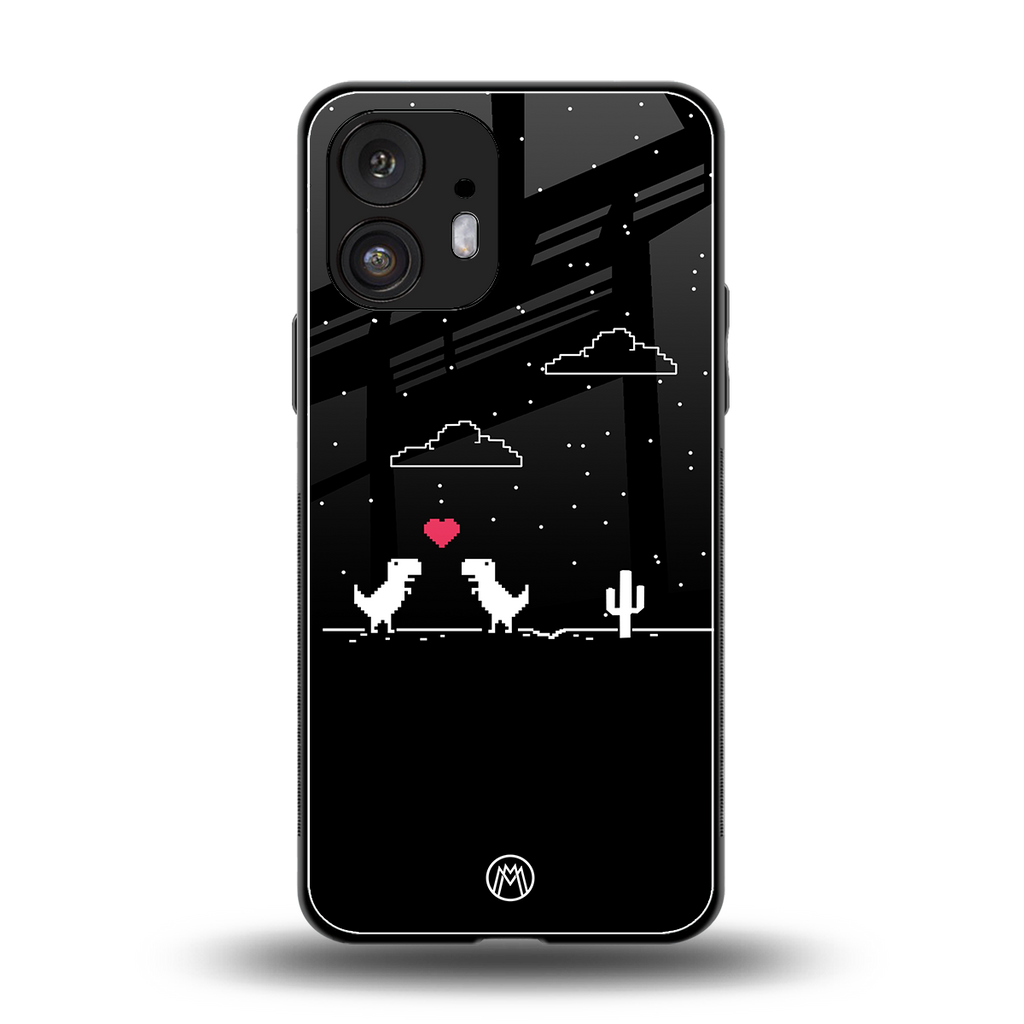 t-rex back phone cover | glass case for nothing phone 2