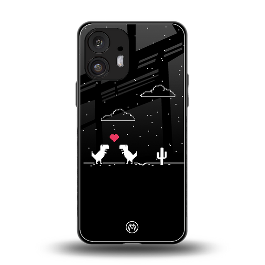 t-rex back phone cover | glass case for nothing phone 2