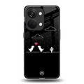 t-rex back phone cover | glass case for oneplus nord 3
