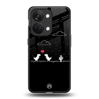 t-rex back phone cover | glass case for oneplus nord 3