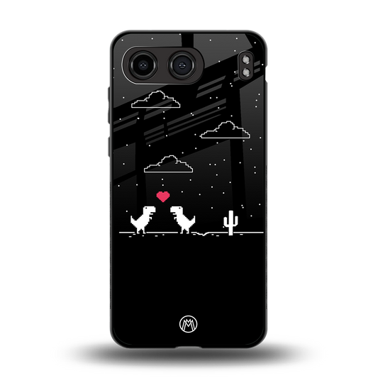 t-rex back phone cover | glass case for oneplus nord 4