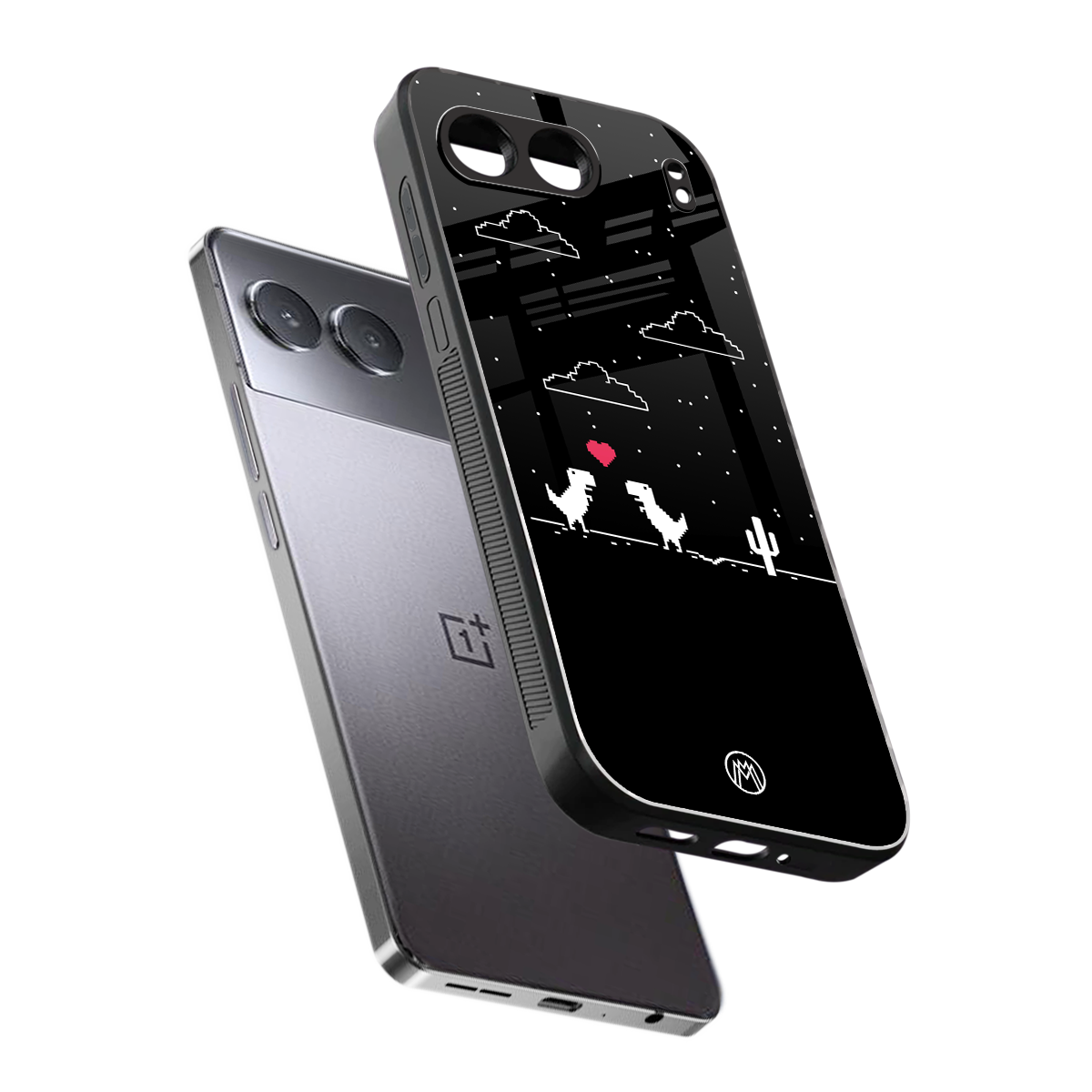 t-rex back phone cover | glass case for oneplus nord 4