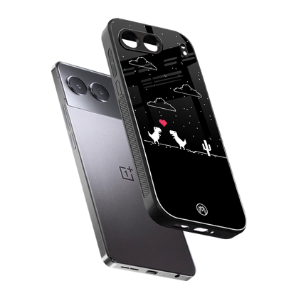 t-rex back phone cover | glass case for oneplus nord 4