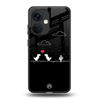t-rex back phone cover | glass case for oneplus nord ce 3