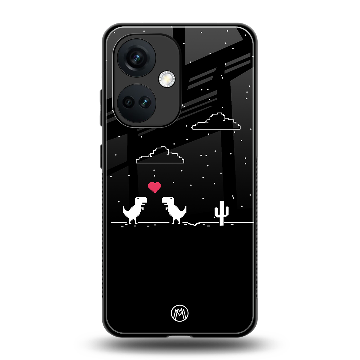 t-rex back phone cover | glass case for oneplus nord ce 3