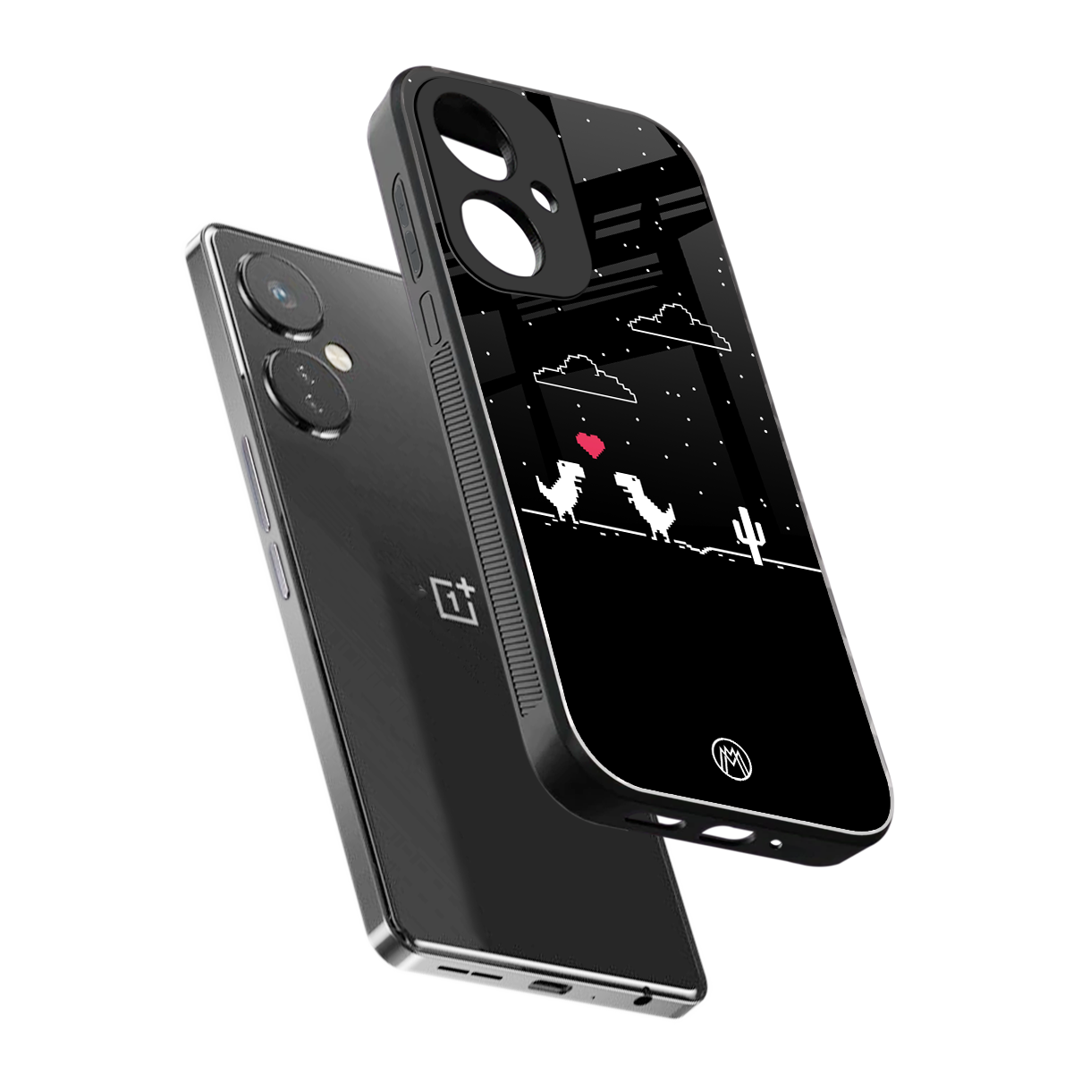 t-rex back phone cover | glass case for oneplus nord ce 3