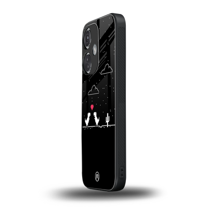 t-rex back phone cover | glass case for oneplus nord ce 3