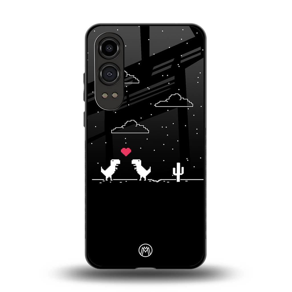 t-rex back phone cover | glass case for oneplus nord ce 4 lite