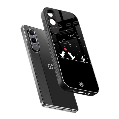 t-rex back phone cover | glass case for oneplus nord ce 4 lite