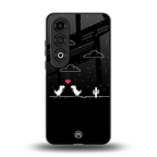 t-rex back phone cover | glass case for oneplus nord ce 4