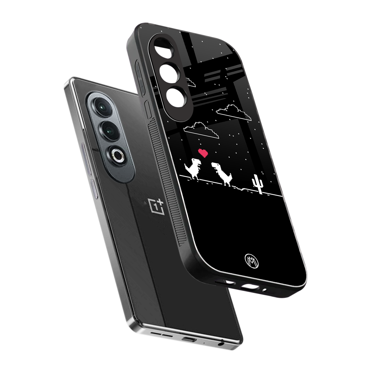 t-rex back phone cover | glass case for oneplus nord ce 4