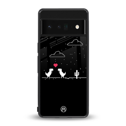 t-rex back phone cover | glass case for google pixel 6 pro