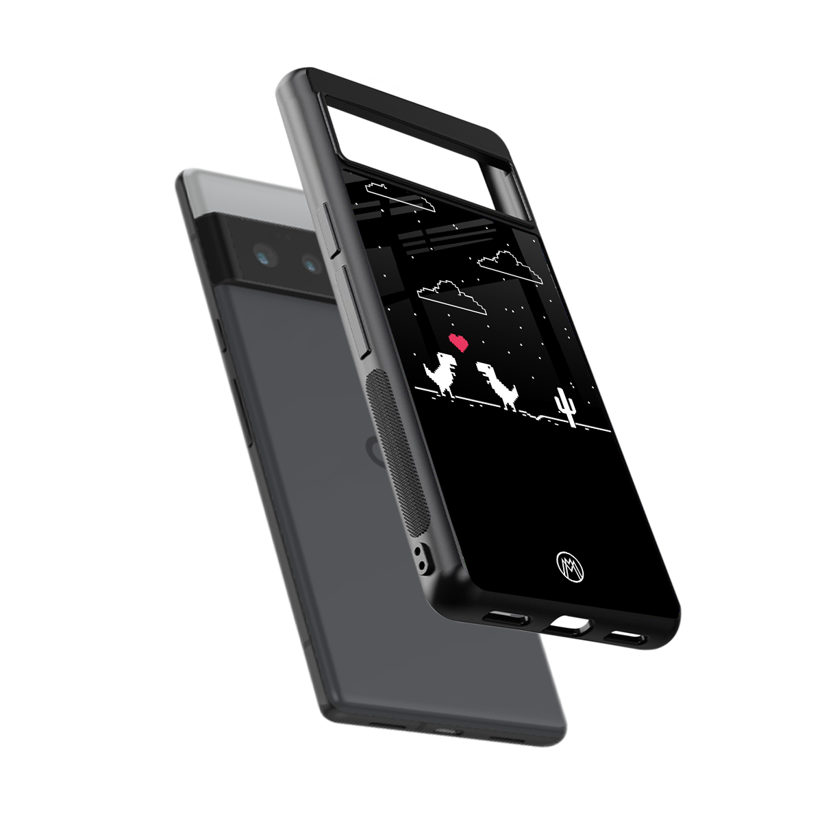 t-rex back phone cover | glass case for google pixel 6 pro